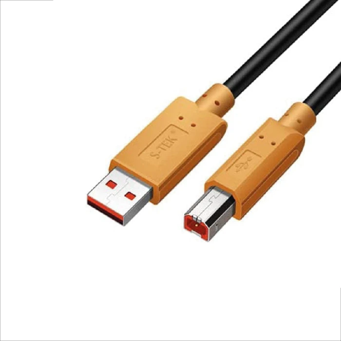 PRINTER CABLE USB 2.0 S-TEK AM TO BM 770609 5M