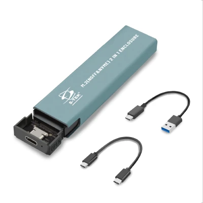 S-TEK CASE M.2 NVME &amp; M.2 NGFF SSD ENCLOSURE