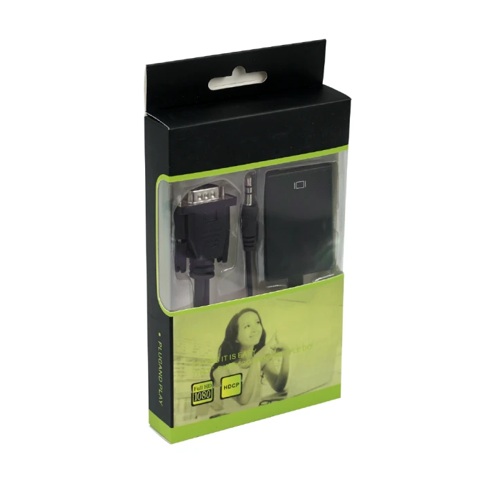 VGA TO HDMI CABLE (GREEN)