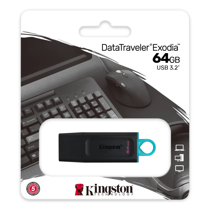 FLASH DISK KINGSTON EXODIA DATATRAVELER USB 3.2 64GB