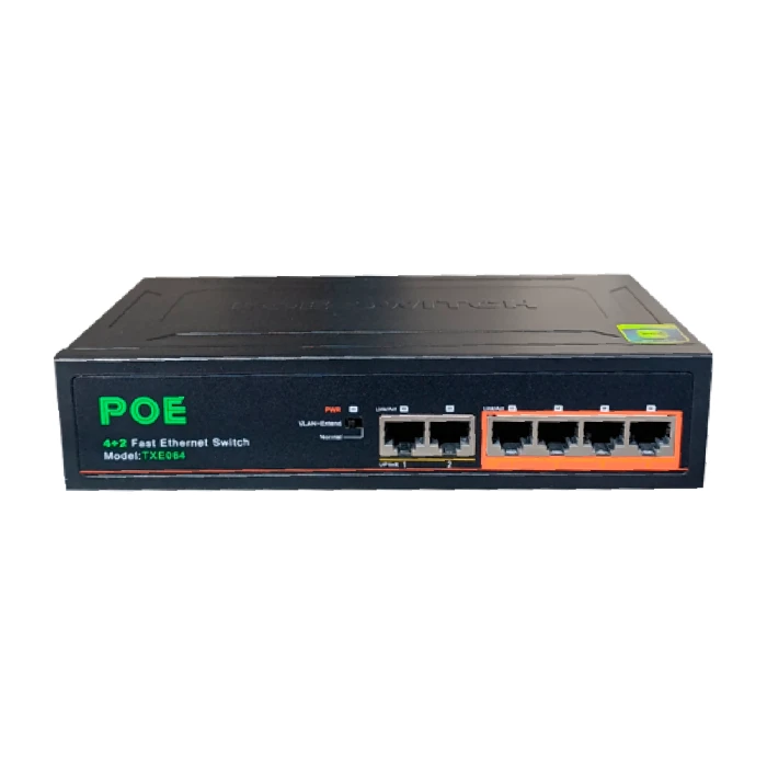 NETWORK SWITCH NONAME 4+2 PORT 6 / 4POE 100MBPS