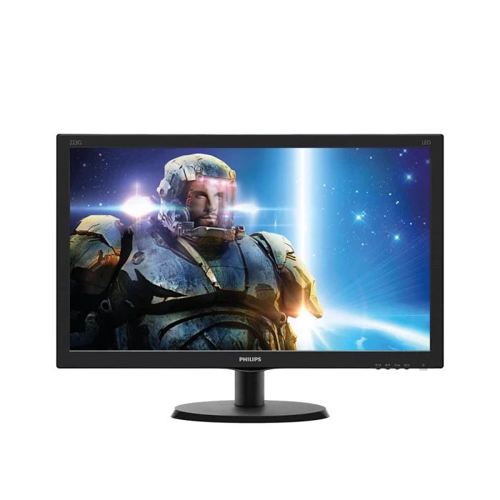 MONITOR LCD PHILIPS 223V5LHB2/89 22''/FHD/5MS/1xVGA/1xHDMI/BLACK