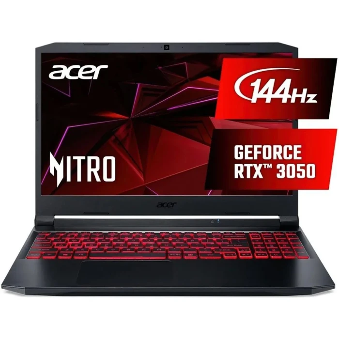 NOTEBOOK ACER NITRO AN515-45-R56R AMD RYZEN 7 5800H/ RAM 8GB/ SSD 512GB/ RTX 3050 4GB/ 15,6" FHD 144Hz