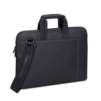 BAG FOR NOTEBOOK RIVACASE 8930 SLIM 15.6'' BLACK LEATHER
