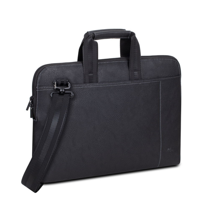 BAG FOR NOTEBOOK RIVACASE 8930 SLIM 15.6'' BLACK LEATHER