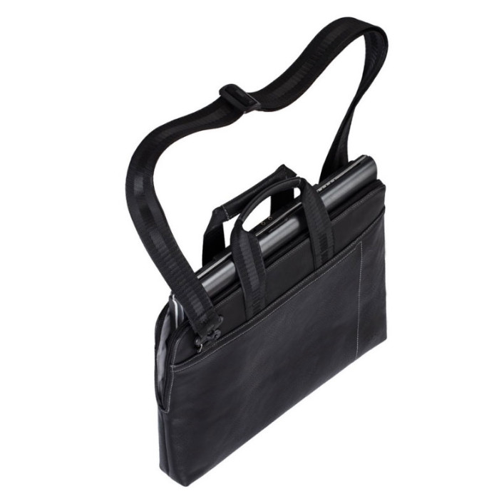 BAG FOR NOTEBOOK RIVACASE 8930 SLIM 15.6'' BLACK LEATHER