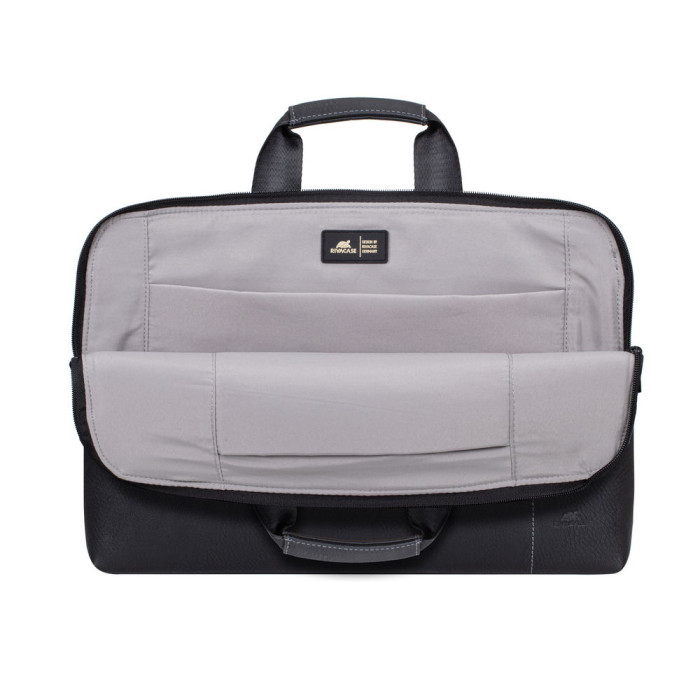 BAG FOR NOTEBOOK RIVACASE 8930 SLIM 15.6'' BLACK LEATHER