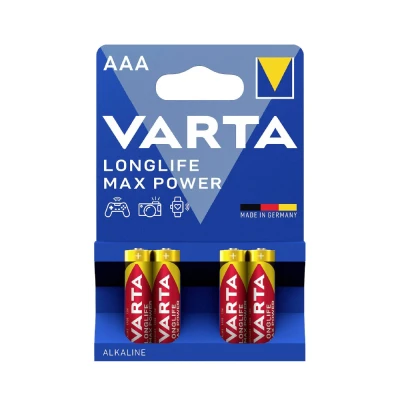 BATTERY 4734 VARTA LONGLIFE MAXPOWER AAA 4