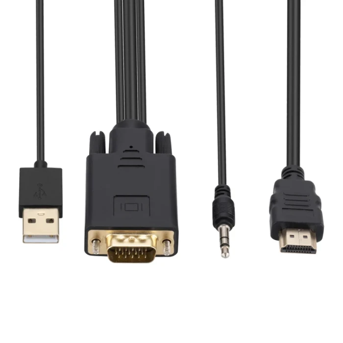 HDMI TO VGA ADAPTER WITH POWER AND AUDIO