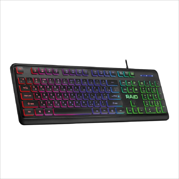 KEYBOARD DEFENDER RAID GK-778DL, RAINBOW(ENG+RUS) USB