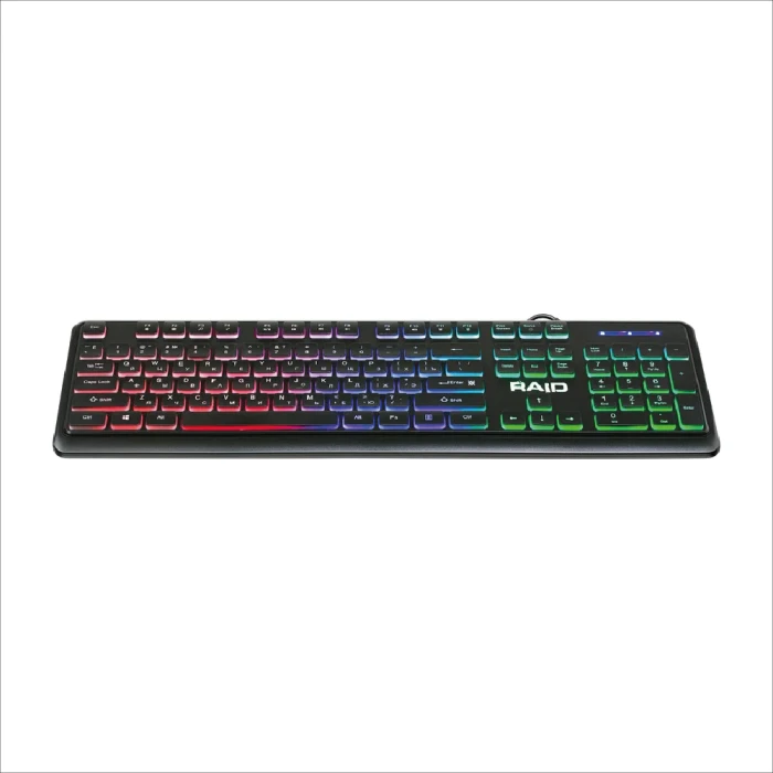 KEYBOARD DEFENDER RAID GK-778DL, RAINBOW(ENG+RUS) USB