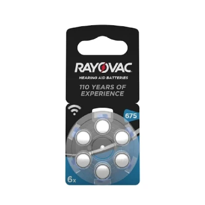 BATTERY 3182 RAYOVAC BATT HEARING AID 675AU