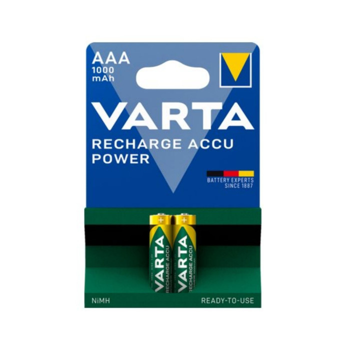 BATTERY 3824 VARTA RECHARGE ACCU POWER AAA 1000 2