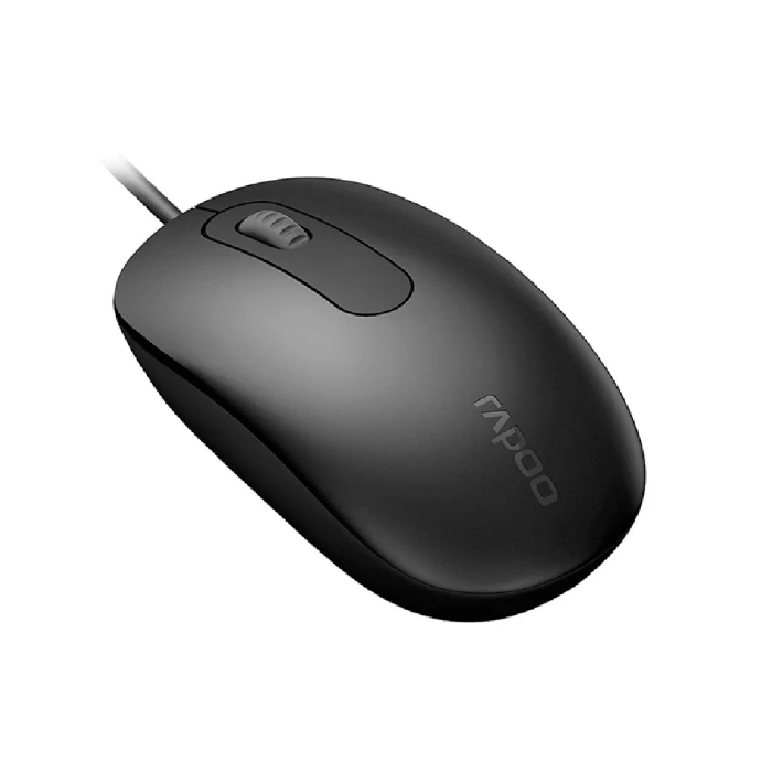 MOUSE RAPOO N200 OPTICAL/WIRED/BLACK