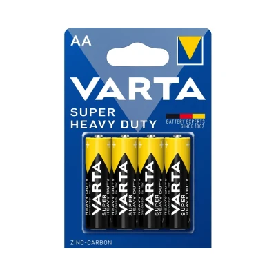 BATTERY 6267 VARTA SUPERLIFE SUPER HEAVY DUTY AA 4 BLISTER