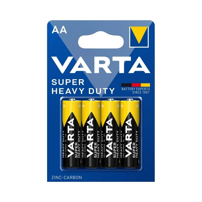 BATTERY 6267 VARTA SUPERLIFE SUPER HEAVY DUTY AA 4 BLISTER