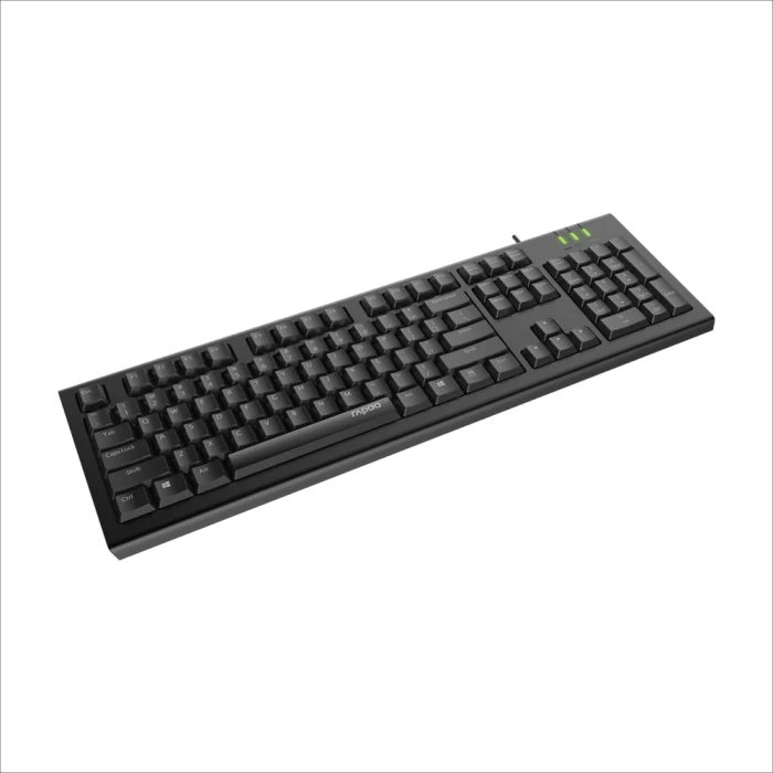 KEYBOARD RAPOO NK1800 WIRED/USB/BLACK