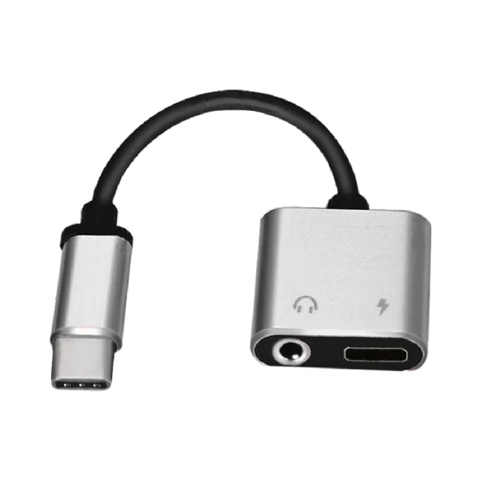 GO-DES 2 IN 1 TYPE C TO 3.5mm HEADPHONE JACK ADAPTOR GD-UC15