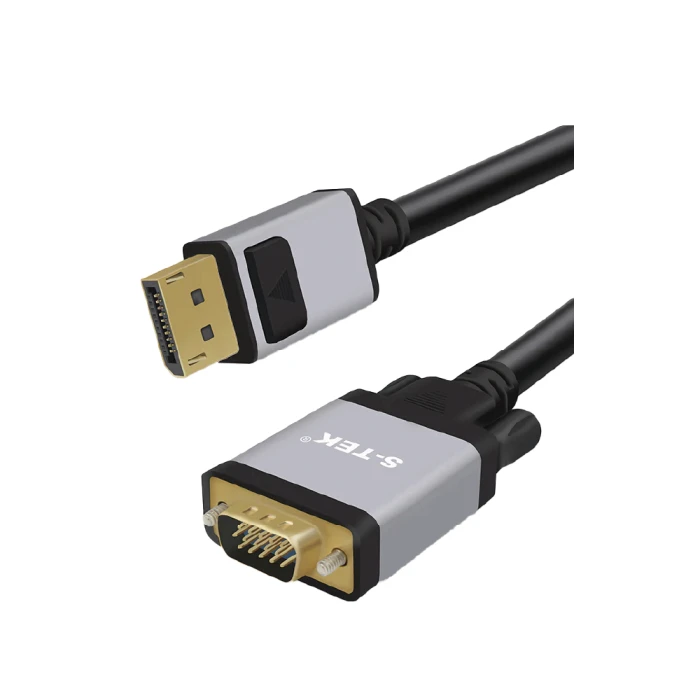 S-TEK DP TO VGA M/M CABLE 2MTR/1.8MTR