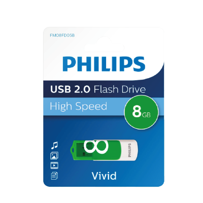 FLASH DRIVE PHILIPS VIVID FM08FD05B USB2.0 8GB