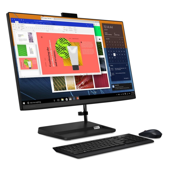 AIO LENOVO 3 CPU CI-51240P (12/16)RAM8GB/SSD512/VGA NVIDIA MX550/27'' NON TOUCH/DVD-RW/WIRELESS KEYBOARD+MOUSE/BLACK