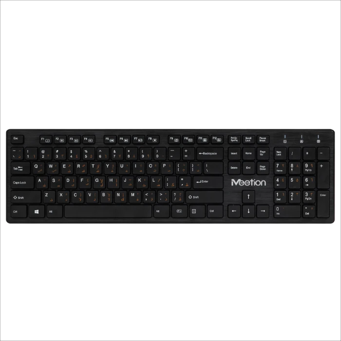 MEETION WK841 WIRELESS KEYBOARD (BLACK) US-ENGLISH