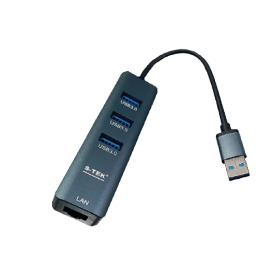 S-TEK USB TO HUB + ETHERNET