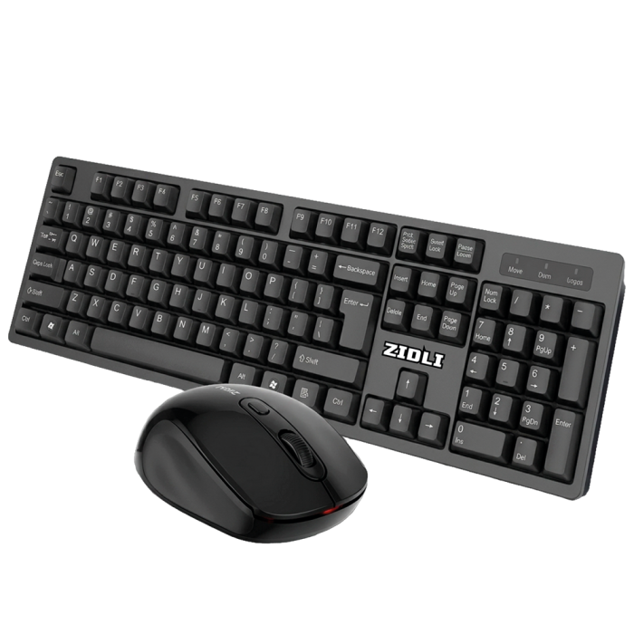 KEYBOARD+MOUSE ZIDLI ZKM190W  WIRELESS KEYBOARD + WIRELESS MOUSE COMBO