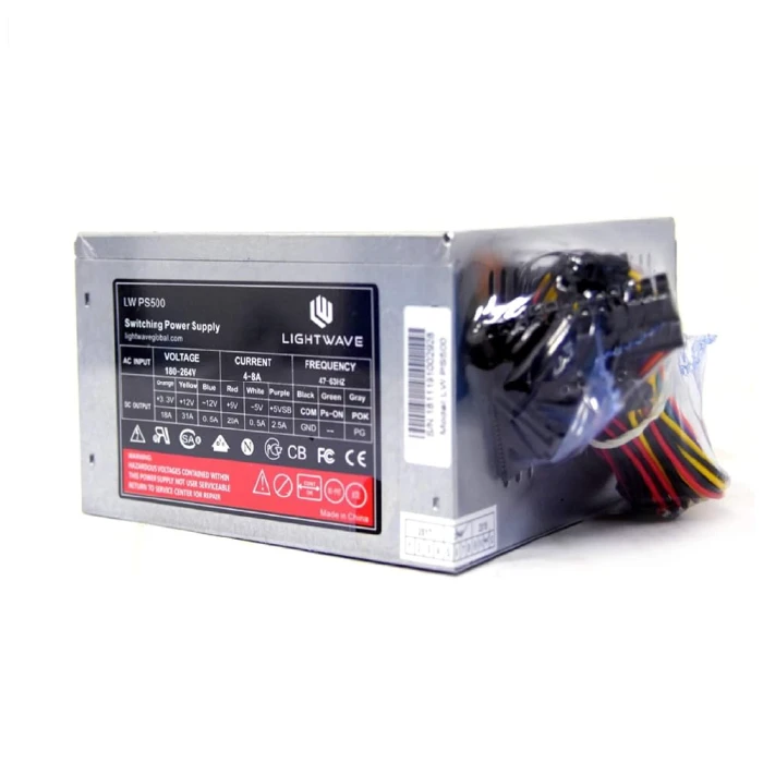 POWER SUPPLY LIGHTWAVE 500W ATX