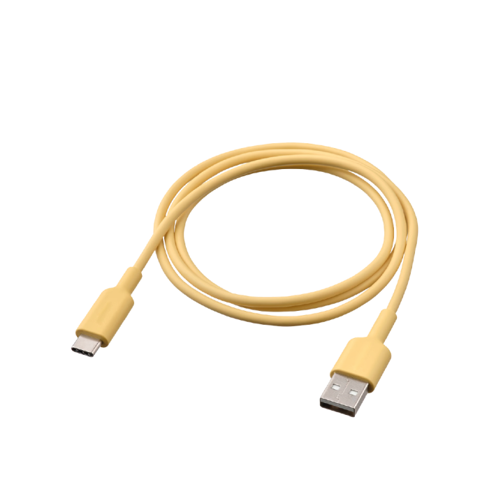 USB CABLE S-TEK USB A TO TYPE-C 120CM FAST CHARGING CABLE 5A YELLOW
