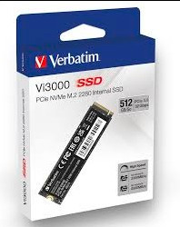 SSD INTERNAL VERBATIM Vi3000 PCIe NVMe M.2 2280 512GB PCIe 3.0 32GBps