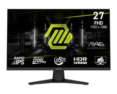 MONITOR MSI MAG 274F 27" IPS/ WLED/ 1920x1080/ 200HZ/ DP/ HDMI/ AUDIO OUT/ BLACK