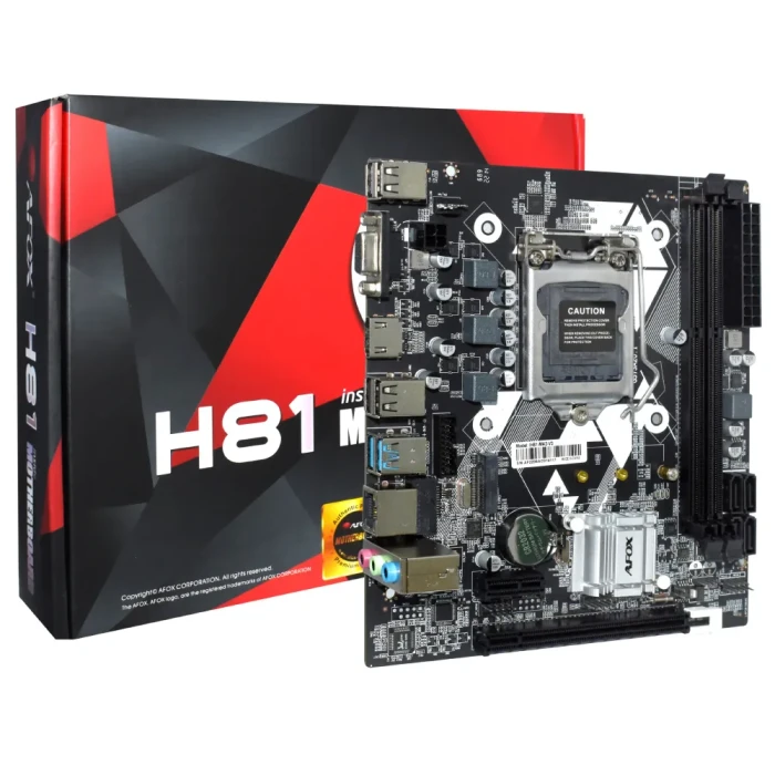 MOTHERBOARD AFOX Intel H81/ 1150/ 100LAN/ DDR3/ Micro-ATX