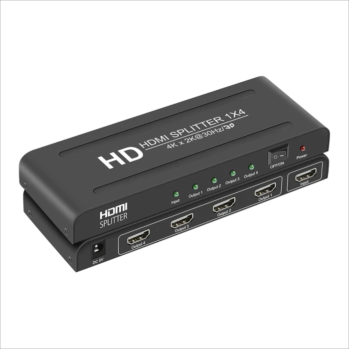 HDMI SPLITTER 1x4 CHINA INPUT 1; OUTPUT 4
