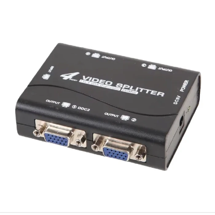VGA SPLITTER 1x4 S-TEK 250 MHZ 771003