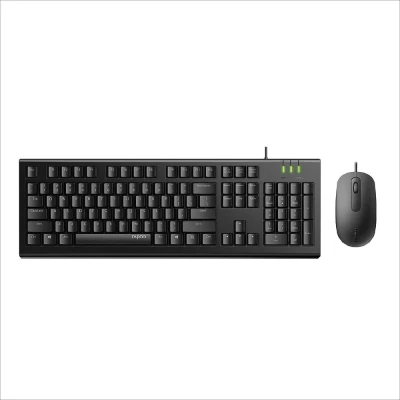 KEYBOARD+MOUSE RAPOO X120PRO WIRED USB OPTICAL COMBO