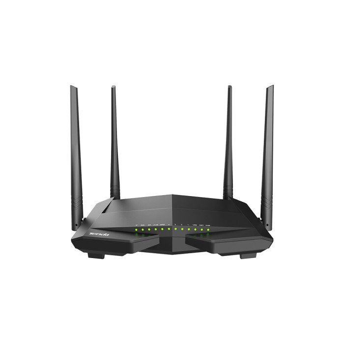 WIRELESS ROUTER TENDA V12 1xADSL/ 1xWAN/ 4xLAN 100MBPS/ USB/ 300MBPS/ 2.4GHZ/ BLACK