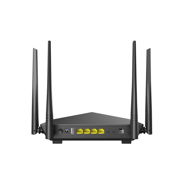 WIRELESS ROUTER TENDA V12 1xADSL/ 1xWAN/ 4xLAN 100MBPS/ USB/ 300MBPS/ 2.4GHZ/ BLACK